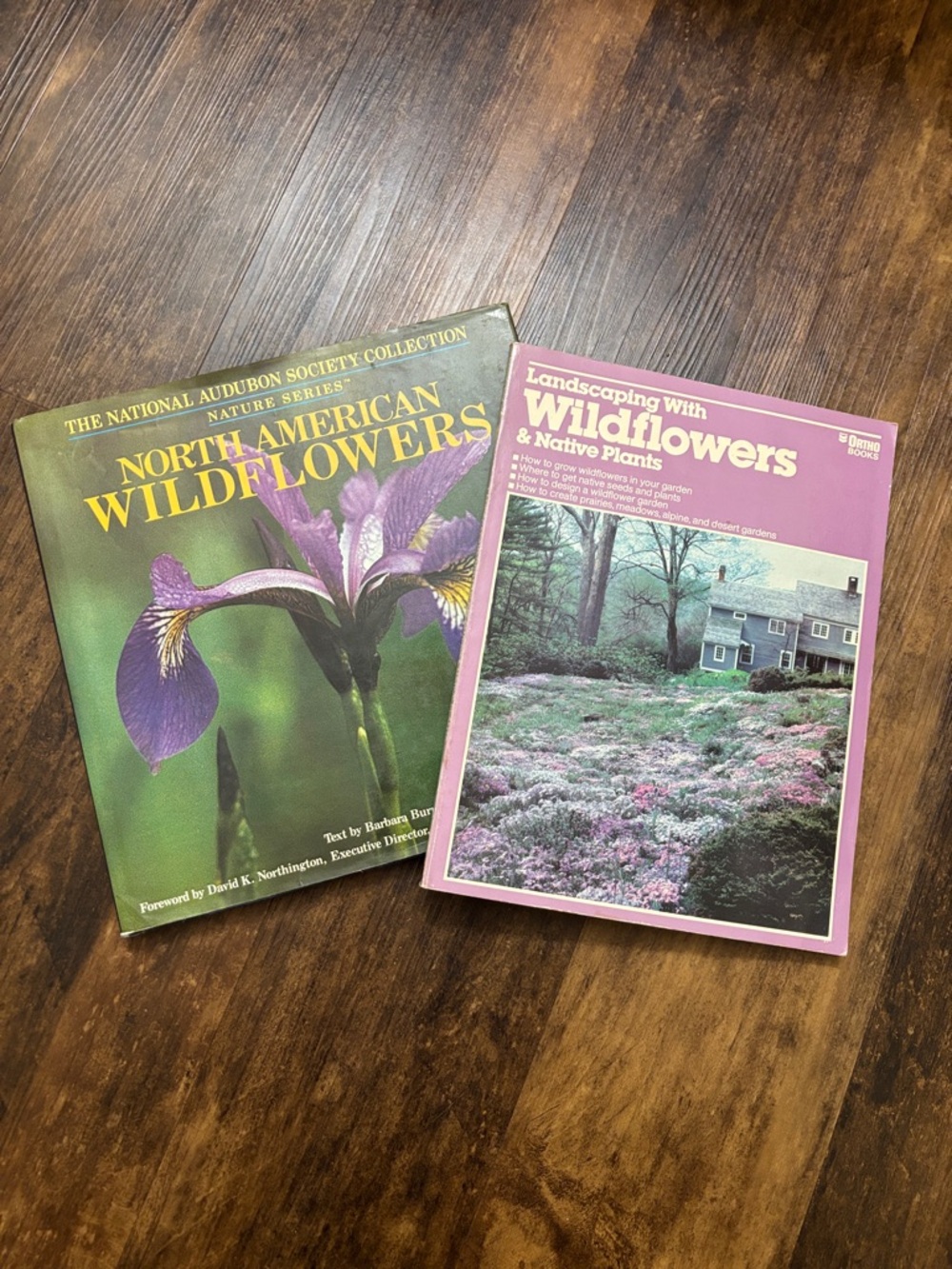 2 Wildflower Gardening Books, Native Plants Landscaping Guide, hard & soft cover